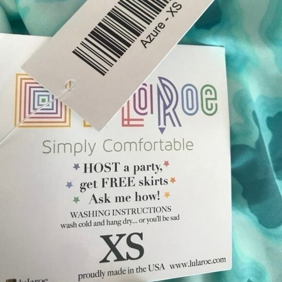 NWT LuLaRoe Azure Tie Dye Skirt Sz. XS - Picture 2 of 4
